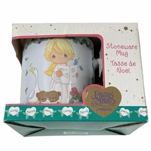 Christmas Precious Moments Mug Cup Stoneware Let Heaven and Nature Sing